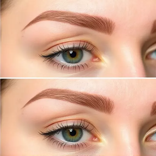 combo brow technique toledo,microblading and shading,natural-looking eyebrows