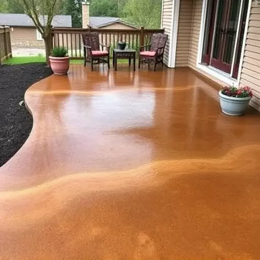 Concrete staining services Oak Harbor Ohio,Benefits of concrete staining,Acid-stained concrete