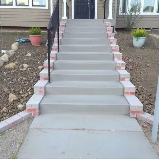 Concrete step construction process toledo,Residential concrete steps,Commercial concrete step construction