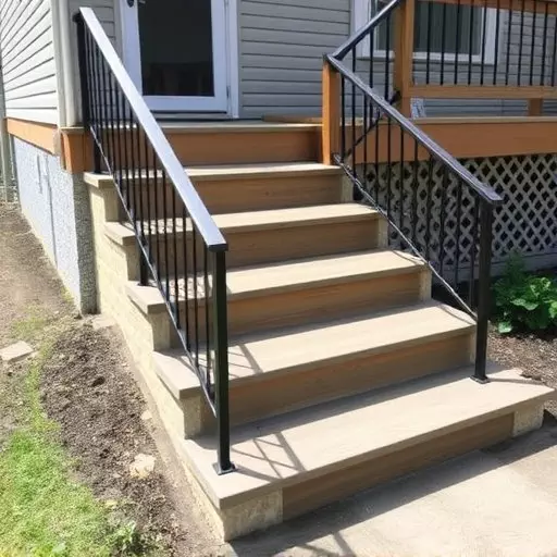 Custom concrete steps Oak Harbor Ohio,Custom wooden steps,Custom metal steps