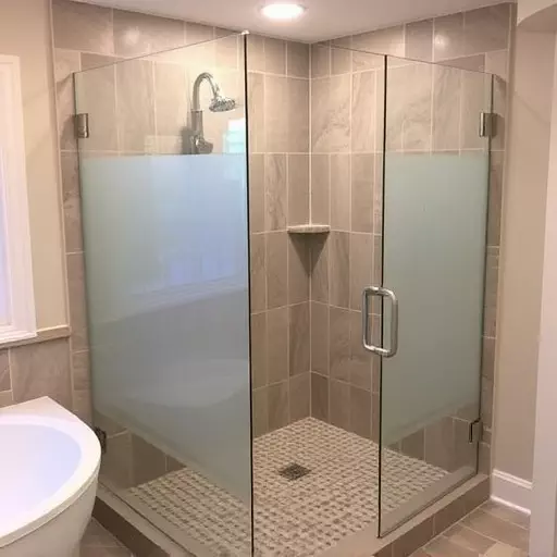 Glass Shower Door Installation Southfield MI,Frameless glass shower enclosures for large bathrooms, Frosted shower doors for privacy-focused designs