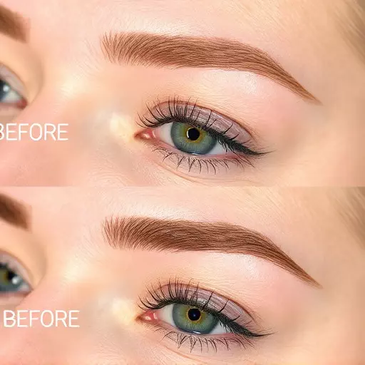 combination brow technique toledo,microblading and shading,semi-permanent eyebrow solutions