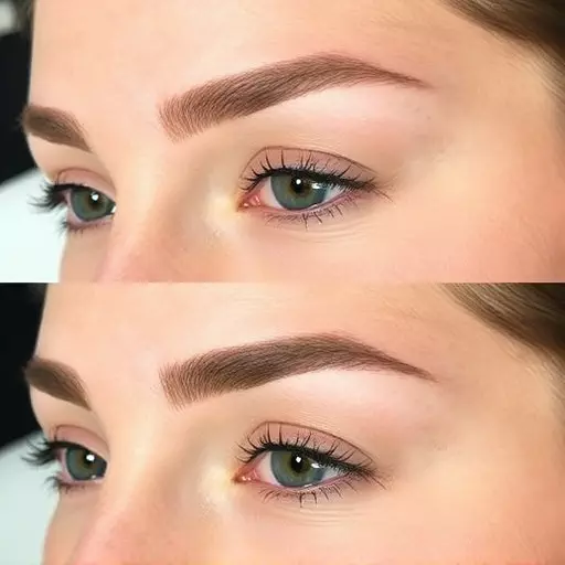 combo brow technique toledo,microblading and shading,natural-looking eyebrows