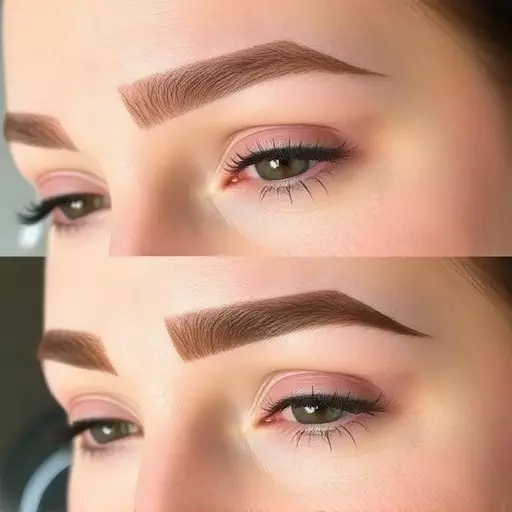 combo brow technique toledo,microblading and shading,natural-looking eyebrows