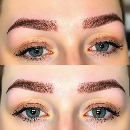 combo brow technique toledo,microblading and shading,natural-looking eyebrows