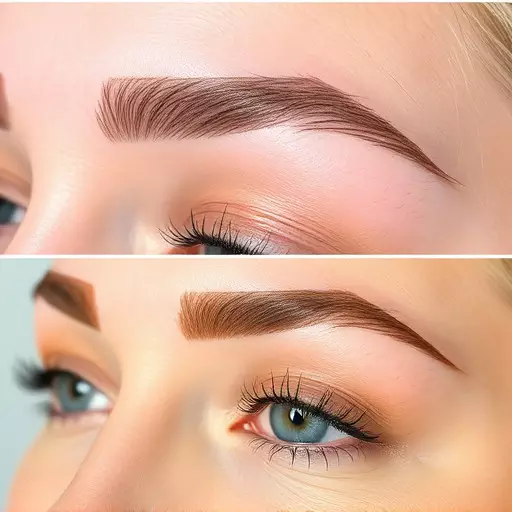 combo brow technique toledo,microblading and shading,natural-looking eyebrows