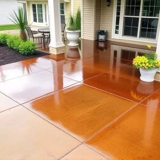 Concrete staining services Oak Harbor Ohio,Benefits of concrete staining,Acid-stained concrete