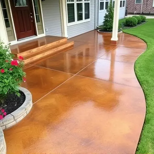Concrete staining services Oak Harbor Ohio,Benefits of concrete staining,Acid-stained concrete