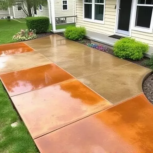 Concrete staining services Oak Harbor Ohio,Benefits of concrete staining,Acid-stained concrete
