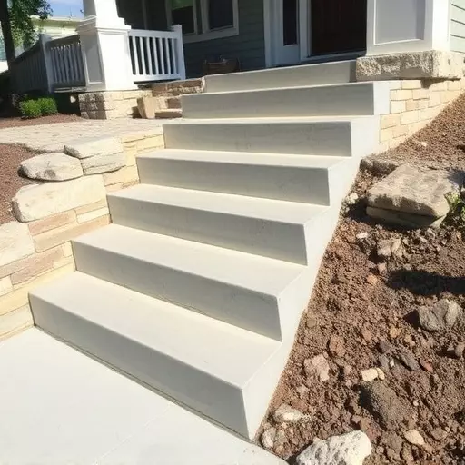 Concrete step construction process toledo,Residential concrete steps,Commercial concrete step construction