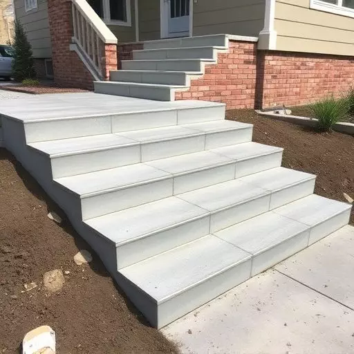 Concrete step construction process toledo,Residential concrete steps,Commercial concrete step construction