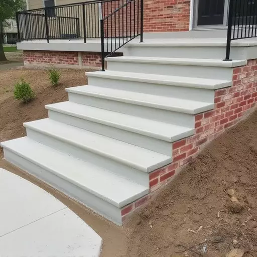 Concrete step construction process toledo,Residential concrete steps,Commercial concrete step construction
