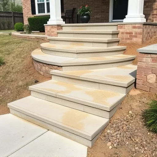 Concrete step construction process toledo,Residential concrete steps,Commercial concrete step construction