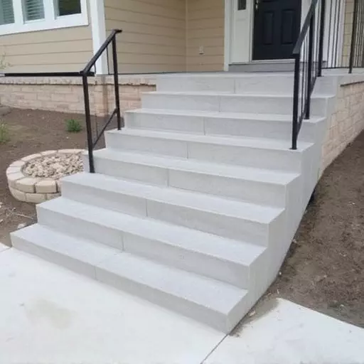 Concrete step construction process toledo,Residential concrete steps,Commercial concrete step construction