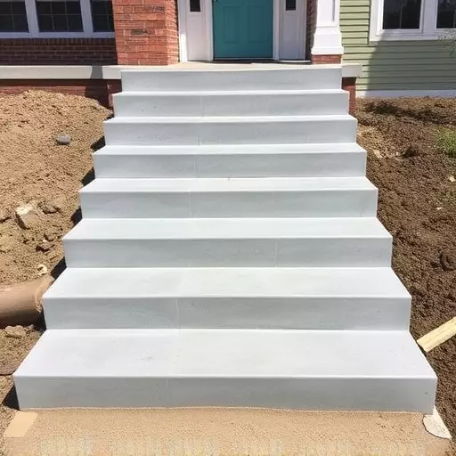 Concrete step construction process toledo,Residential concrete steps,Commercial concrete step construction