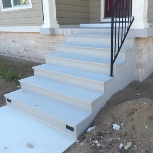 Concrete step construction process toledo,Residential concrete steps,Commercial concrete step construction