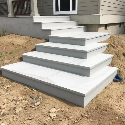 Concrete step construction process toledo,Residential concrete steps,Commercial concrete step construction