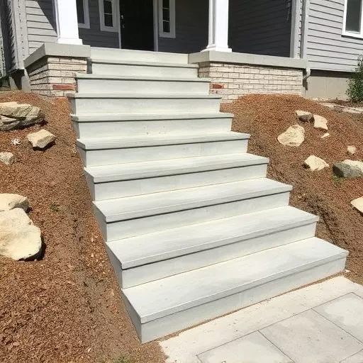 Concrete step construction process toledo,Residential concrete steps,Commercial concrete step construction