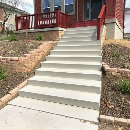 Concrete step construction process toledo,Residential concrete steps,Commercial concrete step construction
