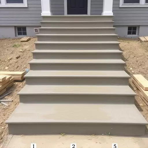 Concrete step construction process toledo,Residential concrete steps,Commercial concrete step construction