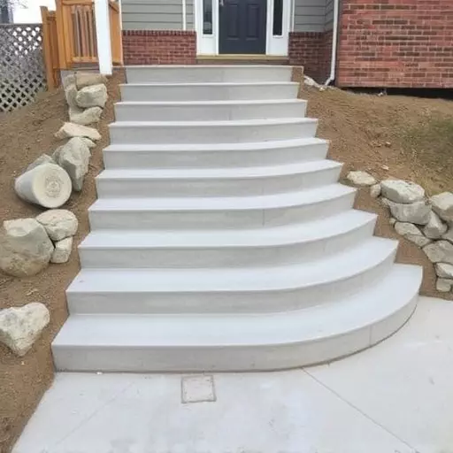 Concrete step construction process toledo,Residential concrete steps,Commercial concrete step construction