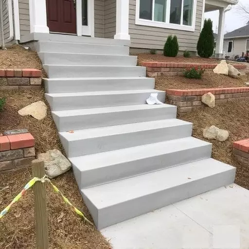 Concrete step construction process toledo,Residential concrete steps,Commercial concrete step construction