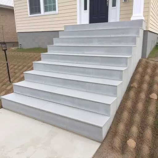 Concrete step construction process toledo,Residential concrete steps,Commercial concrete step construction