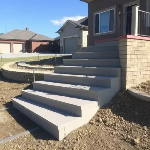 Concrete step construction process toledo,Residential concrete steps,Commercial concrete step construction
