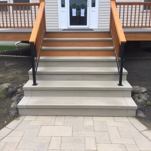 Custom concrete steps Oak Harbor Ohio,Custom wooden steps,Custom metal steps