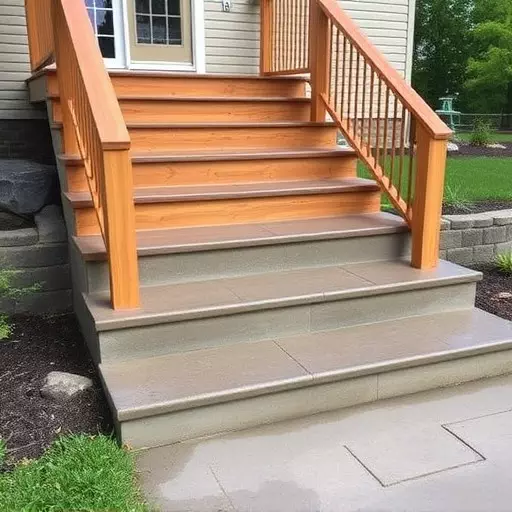 Custom concrete steps Oak Harbor Ohio,Custom wooden steps,Custom metal steps