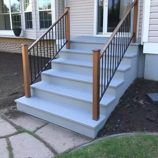 Custom concrete steps Oak Harbor Ohio,Custom wooden steps,Custom metal steps