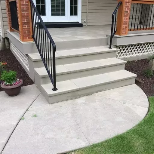 Custom concrete steps Oak Harbor Ohio,Custom wooden steps,Custom metal steps