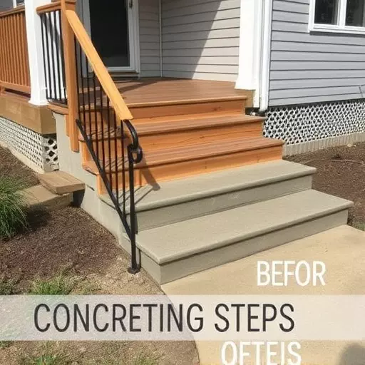 Custom concrete steps Oak Harbor Ohio,Custom wooden steps,Custom metal steps