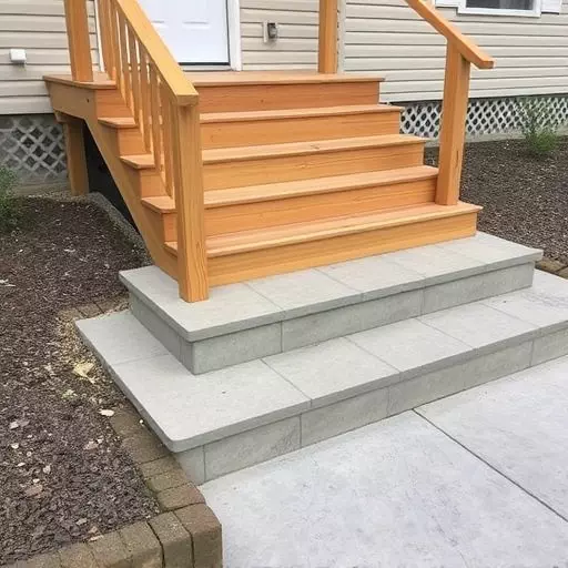Custom concrete steps Oak Harbor Ohio,Custom wooden steps,Custom metal steps