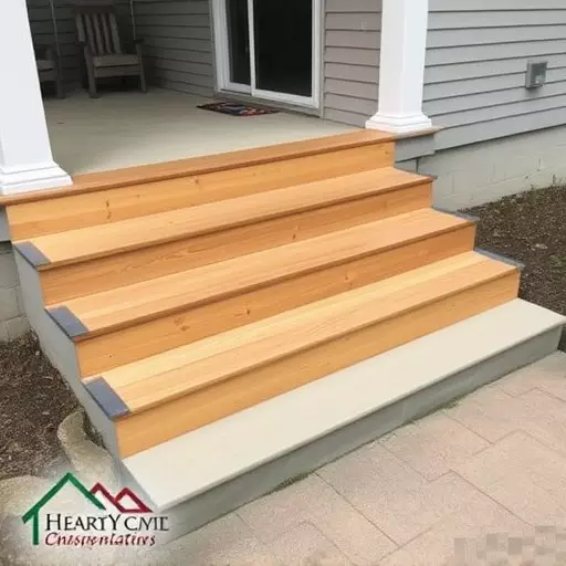 Custom concrete steps Oak Harbor Ohio,Custom wooden steps,Custom metal steps