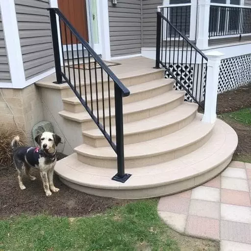 Custom concrete steps Oak Harbor Ohio,Custom wooden steps,Custom metal steps