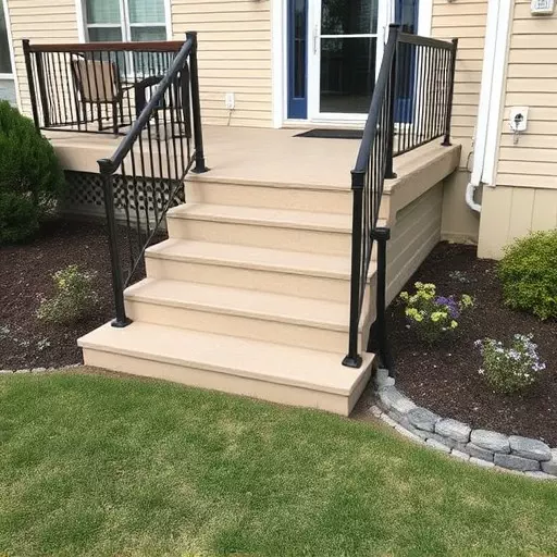 Custom concrete steps Oak Harbor Ohio,Custom wooden steps,Custom metal steps