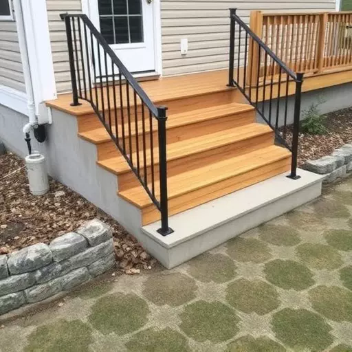Custom concrete steps Oak Harbor Ohio,Custom wooden steps,Custom metal steps