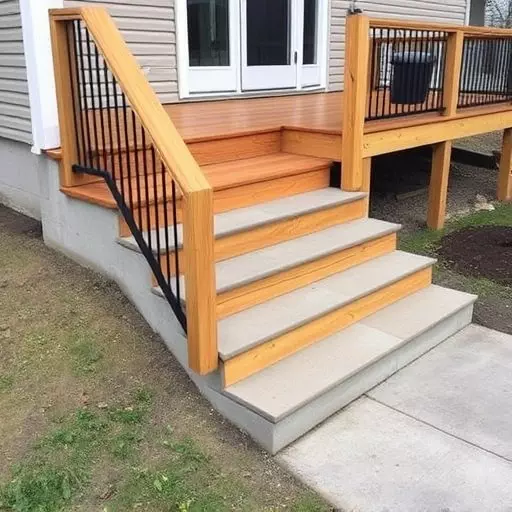 Custom concrete steps Oak Harbor Ohio,Custom wooden steps,Custom metal steps