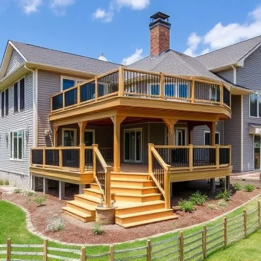 custom deck installation wisconsin,custom deck design services,multi-level deck installation