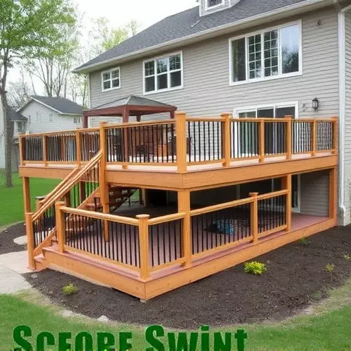 custom deck installation wisconsin,custom deck design services,multi-level deck installation