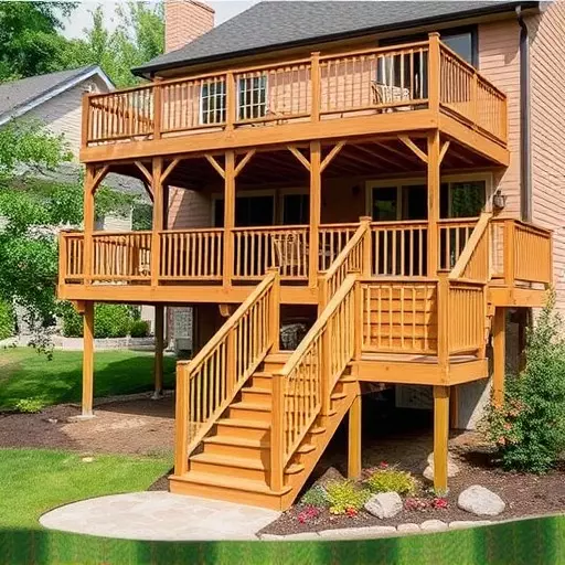 custom deck installation wisconsin,custom deck design services,multi-level deck installation