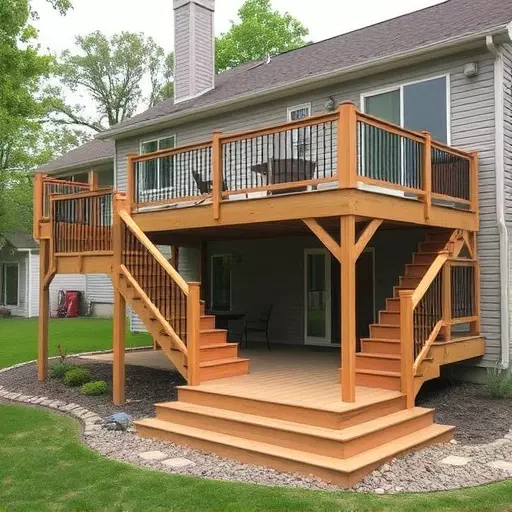 custom deck installation wisconsin,custom deck design services,multi-level deck installation
