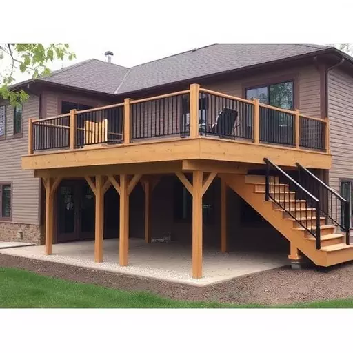 custom deck installation wisconsin,custom deck design services,multi-level deck installation