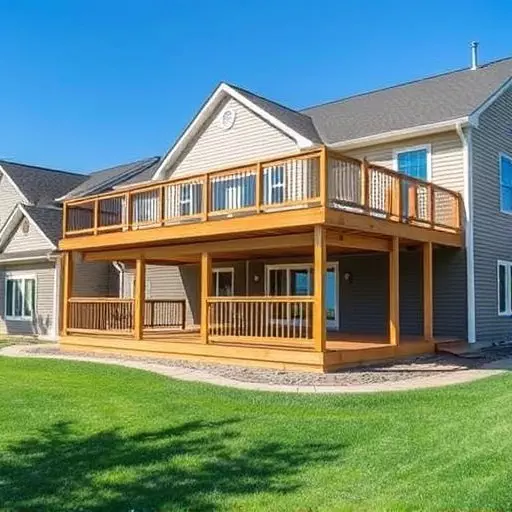 custom deck installation wisconsin,custom deck design services,multi-level deck installation