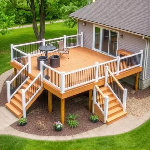 custom deck installation wisconsin,custom deck design services,multi-level deck installation