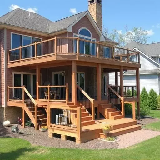 custom deck installation wisconsin,custom deck design services,multi-level deck installation