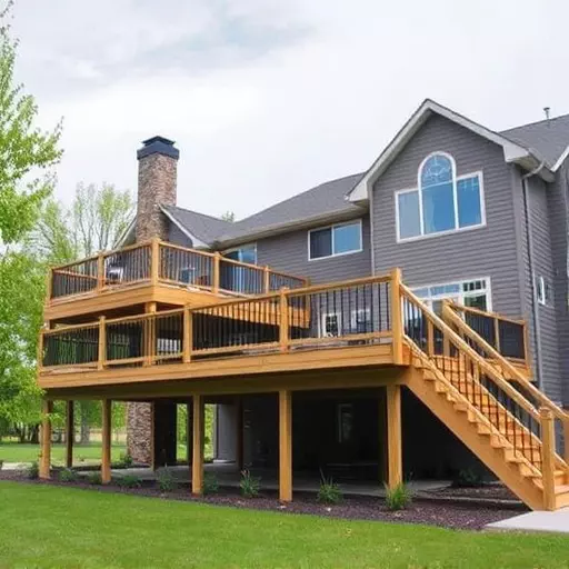 custom deck installation wisconsin,custom deck design services,multi-level deck installation