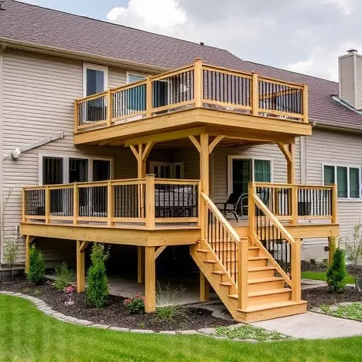 custom deck installation wisconsin,custom deck design services,multi-level deck installation