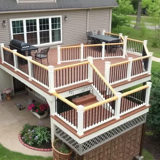 custom deck installation wisconsin,custom deck design services,multi-level deck installation
